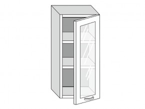 19.40.3 Шкаф настенный (h=913) на 400мм с 1-ой стекл. дверцей в Нижней Салде - nizhnyaya-salda.magazinmebel.ru | фото