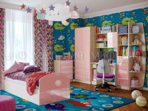 Детская комната Юниор-2 Розовый металлик в Нижней Салде - nizhnyaya-salda.magazinmebel.ru | фото