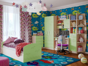 Детская комната Юниор-2 Салатовый в Нижней Салде - nizhnyaya-salda.magazinmebel.ru | фото