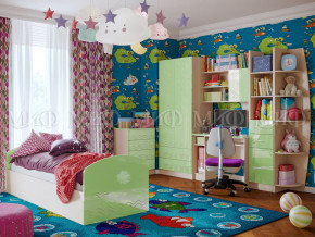 Детская комната Юниор-2 Салатовый металлик в Нижней Салде - nizhnyaya-salda.magazinmebel.ru | фото - изображение 1