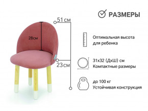 Детский мягкий стул Stumpa пудровый в Нижней Салде - nizhnyaya-salda.magazinmebel.ru | фото - изображение 2