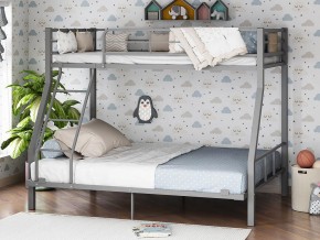 Двухъярусная кровать Гранада-1 140 Серая в Нижней Салде - nizhnyaya-salda.magazinmebel.ru | фото - изображение 1
