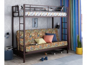 Двухъярусная кровать с диваном Мадлен Коричневая-марки в Нижней Салде - nizhnyaya-salda.magazinmebel.ru | фото - изображение 1