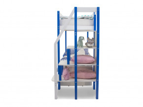 Двухъярусная кровать Svogen с ящиками и бортиком сине-белый в Нижней Салде - nizhnyaya-salda.magazinmebel.ru | фото - изображение 3