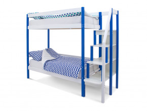 Двухъярусная кровать Svogen сине-белый в Нижней Салде - nizhnyaya-salda.magazinmebel.ru | фото - изображение 1