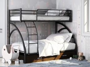 Двухъярусная кровать Виньола-2 Я черный в Нижней Салде - nizhnyaya-salda.magazinmebel.ru | фото