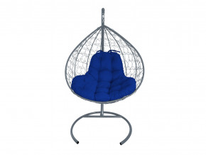 Кокон XL с ротангом синяя подушка в Нижней Салде - nizhnyaya-salda.magazinmebel.ru | фото - изображение 1