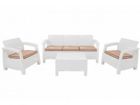 Комплект уличной мебели Yalta Terrace Triple Set белый в Нижней Салде - nizhnyaya-salda.magazinmebel.ru | фото