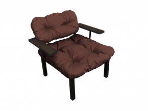 Кресло Дачное коричневая подушка в Нижней Салде - nizhnyaya-salda.magazinmebel.ru | фото - изображение 1