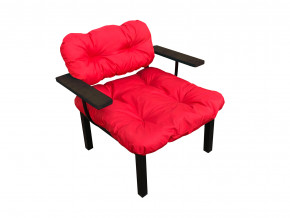 Кресло Дачное красная подушка в Нижней Салде - nizhnyaya-salda.magazinmebel.ru | фото