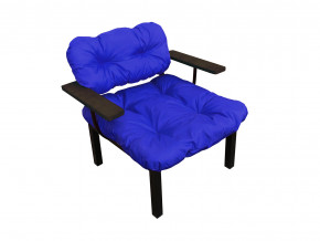 Кресло Дачное синяя подушка в Нижней Салде - nizhnyaya-salda.magazinmebel.ru | фото - изображение 1