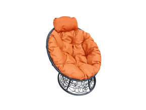 Кресло Папасан мини с ротангом оранжевая подушка в Нижней Салде - nizhnyaya-salda.magazinmebel.ru | фото