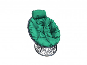 Кресло Папасан мини с ротангом зелёная подушка в Нижней Салде - nizhnyaya-salda.magazinmebel.ru | фото