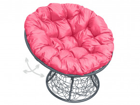 Кресло Папасан пружинка с ротангом розовая подушка в Нижней Салде - nizhnyaya-salda.magazinmebel.ru | фото - изображение 1