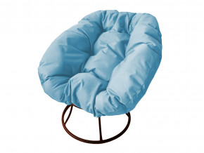 Кресло Пончик без ротанга голубая подушка в Нижней Салде - nizhnyaya-salda.magazinmebel.ru | фото - изображение 1