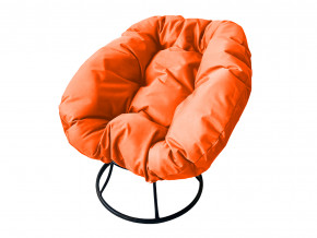Кресло Пончик без ротанга оранжевая подушка в Нижней Салде - nizhnyaya-salda.magazinmebel.ru | фото