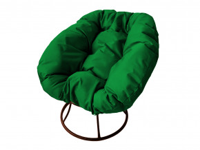 Кресло Пончик без ротанга зелёная подушка в Нижней Салде - nizhnyaya-salda.magazinmebel.ru | фото