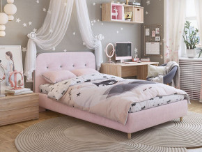 Кровать 1200 Лео велюр нежно-розовый в Нижней Салде - nizhnyaya-salda.magazinmebel.ru | фото - изображение 4