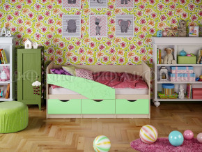 Кровать Бабочки 1600 Салатовый в Нижней Салде - nizhnyaya-salda.magazinmebel.ru | фото