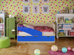 Кровать Бабочки 1600 Синий в Нижней Салде - nizhnyaya-salda.magazinmebel.ru | фото