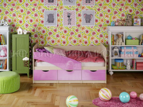 Кровать Бабочки 1600 Сиреневый металлик в Нижней Салде - nizhnyaya-salda.magazinmebel.ru | фото - изображение 1