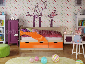 Кровать Дельфин-1 1600 Оранжевый металлик в Нижней Салде - nizhnyaya-salda.magazinmebel.ru | фото - изображение 1