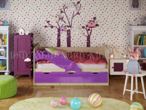 Кровать Дельфин-1 1800 Фиолетовый металлик в Нижней Салде - nizhnyaya-salda.magazinmebel.ru | фото - изображение 1