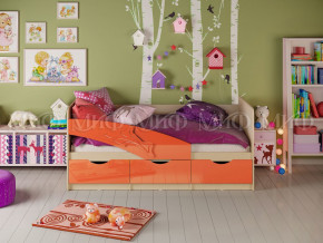 Кровать Дельфин 1600 Оранжевый металлик в Нижней Салде - nizhnyaya-salda.magazinmebel.ru | фото - изображение 1