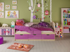 Кровать Дельфин 1800 Фиолетовый металлик в Нижней Салде - nizhnyaya-salda.magazinmebel.ru | фото