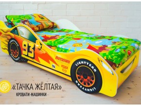 Кровать детская машина Тачка Желтая в Нижней Салде - nizhnyaya-salda.magazinmebel.ru | фото - изображение 1