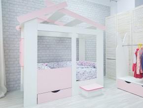 Кровать детская Теремок без ящика розовая в Нижней Салде - nizhnyaya-salda.magazinmebel.ru | фото - изображение 2