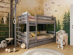 Кровать Джуниор с ящиками Антрацит в Нижней Салде - nizhnyaya-salda.magazinmebel.ru | фото - изображение 1