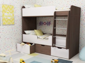 Кровать двухъярусная Малыш двойняшка бодега-белый в Нижней Салде - nizhnyaya-salda.magazinmebel.ru | фото - изображение 1
