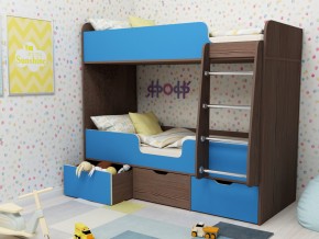 Кровать двухъярусная Малыш двойняшка бодега-голубой в Нижней Салде - nizhnyaya-salda.magazinmebel.ru | фото