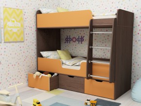 Кровать двухъярусная Малыш двойняшка бодега-оранжевый в Нижней Салде - nizhnyaya-salda.magazinmebel.ru | фото