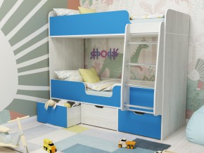 Кровать двухъярусная Малыш двойняшка винтерберг-голубой в Нижней Салде - nizhnyaya-salda.magazinmebel.ru | фото