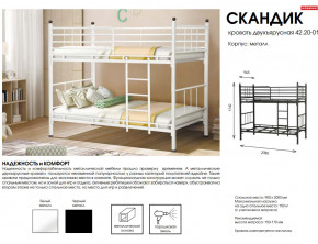 Кровать двухъярусная Скандик 42.20-01 в Нижней Салде - nizhnyaya-salda.magazinmebel.ru | фото - изображение 2