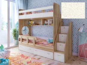 Кровать двухъярусная Юниор 1 с фасадом для рисования феритейл в Нижней Салде - nizhnyaya-salda.magazinmebel.ru | фото - изображение 1