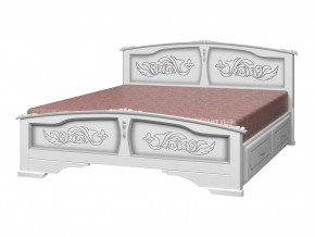 Кровать Елена с 2-мя ящиками 1400 Белый жемчуг в Нижней Салде - nizhnyaya-salda.magazinmebel.ru | фото