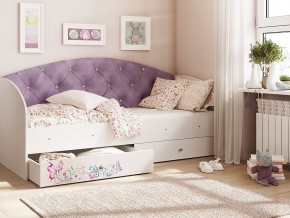 Кровать Эльза Белый-фиолетовый в Нижней Салде - nizhnyaya-salda.magazinmebel.ru | фото