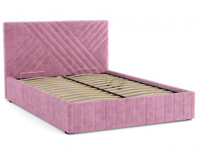Кровать Гамма 1400 с основанием велюр тенерифе розовый в Нижней Салде - nizhnyaya-salda.magazinmebel.ru | фото - изображение 2