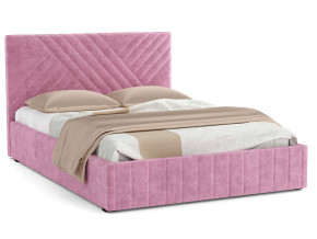 Кровать Гамма 1600 с основанием велюр тенерифе розовый в Нижней Салде - nizhnyaya-salda.magazinmebel.ru | фото