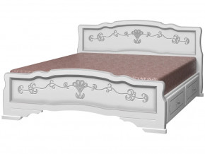 Кровать Карина-6 с 2-мя ящиками 1200 Белый жемчуг в Нижней Салде - nizhnyaya-salda.magazinmebel.ru | фото - изображение 2