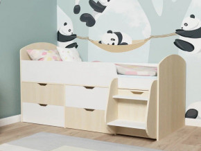 Кровать Малыш-7 Дуб-Белое дерево в Нижней Салде - nizhnyaya-salda.magazinmebel.ru | фото - изображение 1
