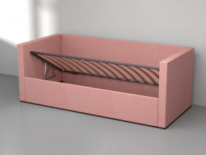 Кровать мягкая с подъёмным механизмом арт. 030 розовый в Нижней Салде - nizhnyaya-salda.magazinmebel.ru | фото - изображение 2