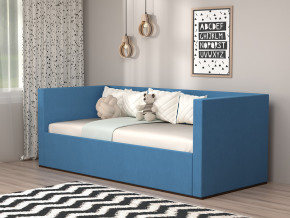Кровать мягкая с подъёмным механизмом арт. 030 синий в Нижней Салде - nizhnyaya-salda.magazinmebel.ru | фото