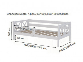 Кровать софа Аист-3 Классика белый 1400х700 мм в Нижней Салде - nizhnyaya-salda.magazinmebel.ru | фото - изображение 2