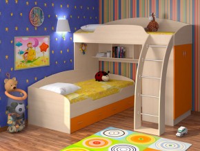 Кровать Соня 1+2 Оранжевый в Нижней Салде - nizhnyaya-salda.magazinmebel.ru | фото - изображение 1