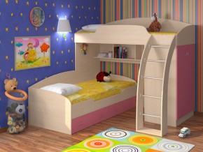 Кровать Соня 1+2 Розовый в Нижней Салде - nizhnyaya-salda.magazinmebel.ru | фото - изображение 1