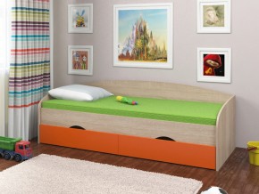 Кровать Соня 2 сонома-оранжевый в Нижней Салде - nizhnyaya-salda.magazinmebel.ru | фото